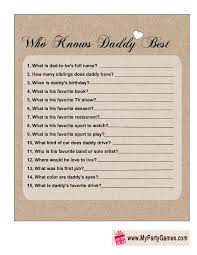 However, if you buy something, we may earn a small commission, which helps us keep our content free to our readers. Who Knows Daddy Best Free Printable Game For Baby Shower Party Free Printable Baby Shower Games Printable Baby Shower Games Baby Shower Printables