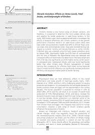 Untuk membuat pinjaman wang segera, ada dua cara iaitu melalui bukan institusi dan melalui institusi. Pdf Climatic Variation Effects On Stress Levels Feed Intake And Bodyweight Of Broilers