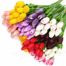 Maybe you would like to learn more about one of these? 10pcs Pack Artificial Tulip Flowers Single Long Stem Bouquet Flower Wedding Party Decoration