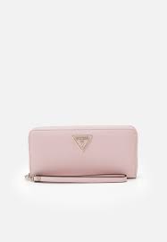 Guess uptown chic turnlock satchel 129,00 €. Guess Ambrose Large Zip Around Portefeuille Blush Rose Zalando Fr