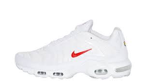 Classic designs feature a whale's tail between the bouncy nike tn units. Supreme X Nike Tn Air Max Plus White Where To Buy Da1472 100 The Sole Supplier