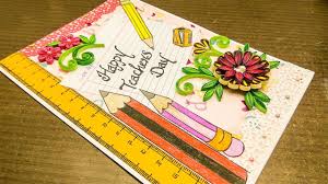 This teachers day cards designs homemade gift will be the best teachers' day gift. Diy How To Make Teachers Day Card Tutorial Card Making Ideas Quilling Designs Magic Quill