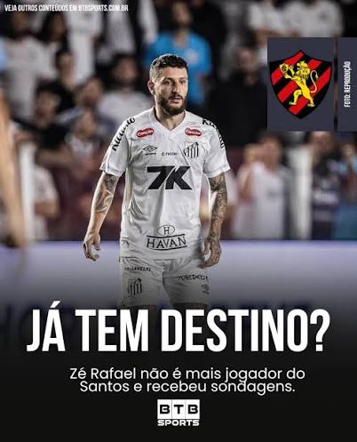 Z&Eacute; RAFAEL EST&Aacute; LIVRE NO MERCADO!🚨 Santos e Z&eacute; Rafael chegaram a um acordo na rescis&atilde;o contratual do jogador de forma amig&aacute;vel. O peixe ir&aacute; assumir os d&eacute;bitos atrasados, como direitos de