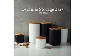 Enter your email address to receive alerts when we have new listings available for plastic storage container with lid. Ceramic Storage Jars Wooden Lids Tea Coffee Sugar Canisters Kitchen Container White 260 Ml Matt Blatt