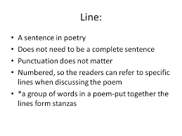 If you've read our in a nutshell section, you know that byron partly wrote this poem about a woman named lady frances wedderburn webster, with whom he had some sort of relationship. Poetry Terms Line Stanza Speaker Ppt Video Online Download