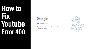 This is a proper solution to 400 errors. How To Fix Youtube Error 400 In Google Chrome Youtube