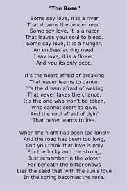 Four month later on march 16th, 1980 the song the rose by bette midler entered billboard's hot top 100 chart at position #86; Pin By Lindsey May On Song Lyrics Song Quotes Inspirational Songs Great Song Lyrics