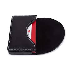 Stainless steel modern thumb slide out pocket business credit card holder case. Leather Business Card Holder For Men Women Ubaymax Business Name Card Case Credit Card Holder Slim Card Wallet Carrier Leather Card Pocket Card Holder With Magnetic Shut Leather Black Buy Online In
