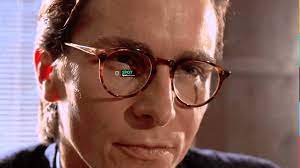 Oliver Peoples Glasses of Patrick Bateman (Christian Bale) in American  Psycho | Spotern