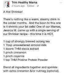 Thm Hot Shrinker Fp Trim Healthy Recipes Trim Healthy Momma Trim Healthy Mama Drinks
