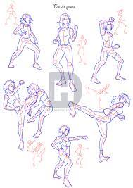 Trends For Fighting Poses Drawing Female | Jagannath Blogs