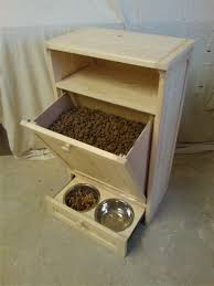 Pet Food Cabinet Storage Organizer Dog Cat Feeding Station Unit Ebay Muebles De Perro Casas Para Perros Grandes Camas Para Perros