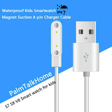 I touch air se, i touch sport, i touch air 3, and i touch sport 3 smartwatch charger black. Smartwatch 4 Pin Usb Magnet Suction Interface Charging Cable For Palmtalkhome Waterproof Ip67 Smart Watch Phone S7 S8 V8 Amazon Com Au Electronics