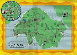 The Mapping Of Sodor Thomas The Train Party Thomas The Train Map