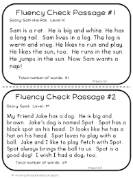 Free Fluency Center Reading Fluency First Grade Reading Elementary Reading