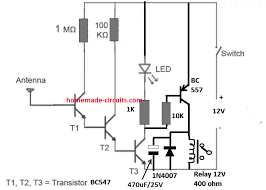The base pin of the transistor_3(t3) is. Non Contact Ac Phase Detector Circuit Tested Homemade Circuit Projects