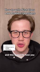 Replying to @user5254974346592 How to write First Class Law Problem  Questions #lawstudent #lawstudenttips #lawproblemquestion  #firstclasslawessay #lawntok #lawdegree #lawschool How to write law ...