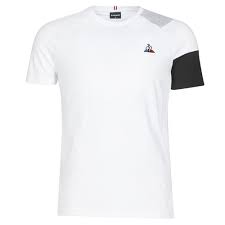 Easy, quick returns and secure payment! Le Coq Sportif Ess Tee Ss N 10 M Black Grey Fast Delivery Spartoo Europe Material Short Sleeved T Shirts Men 35 00