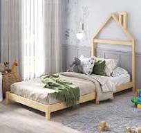 Cama Infantil Montessoriana Casinha de Madeira Maciça Liz ...