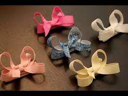 How To Make Infant Baby Hair Bows That Stay In The Hair Velcro Bow Tutorial Youtube