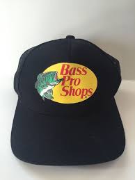 Black Bass Pro Shop Hat Bass Pro Shops Black Snapback Trucker Hat Mesh Cap Authentic Black Snapback Mesh Cap Trucker Hat