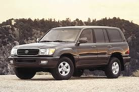 Sun visor with illuminated vanity mirror. 1998 07 Toyota Land Cruiser Consumer Guide Auto