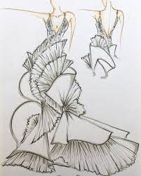 Hands At Work Sketching Dreams A Wedding Dress Resembling A Fashion Illustrations Techniques Fashion Design Patterns Fashion Illustration Sketches Dresses