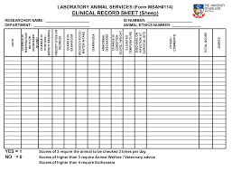 goat weight keeping sheet clinical record sheet sheep