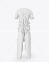Download Working Summer Overalls Mockup Back View In Apparel Mockups On Yellow Images Object Mockups