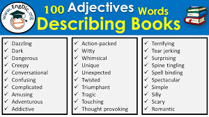 In the grammatical tradition of latin and greek, because adjectives were inflected for gender, number, and case like nouns (a process called declension), they were considered a type of noun. List Of Adjectives To Describe A Book Books Describing Words Pdf Engdic
