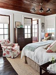 Planked Ceiling In Cottage Bedroom Cottage Style Bedrooms Cabin Style Home