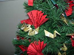 Japanese Christmas Tree Decor Asian Christmas Trees Christmas Tree Decorations Origami Christmas Tree