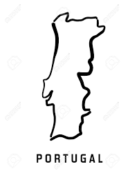 The political border of portugal remains unchanged since 1297 making it one of the oldest countries in europe. Portugal Map Outline Smooth Country Shape Map Vector Royalty Free Cliparts Vectors And Stock Illustration Image 65011466