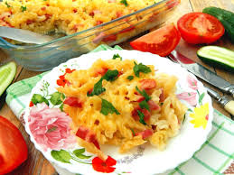 запеканка из макарон с колбасой и сыром в духовке Zapekanka Iz Makaron S Kolbasoj I Syrom Zapekanka Iz Makaron Eda Kulinariya