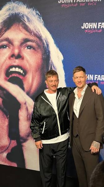 John Farnham’s sons James and Rob at the world premiere of ‘John Farnham: Finding the Voice’, a documentary about their Dad’s life and career 🎤