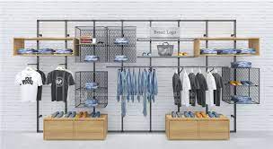 Complete design ideas and merchandising solutions. Custom Unique Modular Wall Mounted Clothing Rack For Retail Shop For Retail Shop Store Display Design Manufacturer Suppliers