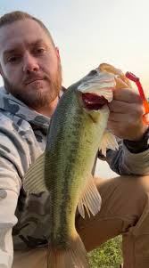 Caught a 2 pound bass at the pond before work