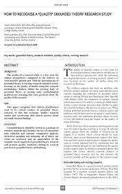 Purposive sample will be acquired by recruiting staff from the general association of charitable organisations, management staff of. Pdf How To Recognise A Quality Grounded Theory Research Study