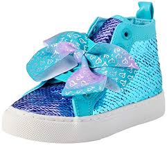Buy designer clothing & accessories and get free shipping & returns in usa. Buy Jojo Siwa Girls High Top Reversible Sequin Sneakers Aqua Heart Size 1 Little Kid Online In Kuwait B07r2ndy79