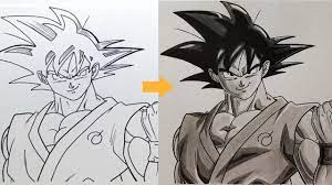 How To Shade Your Drawing Using Graphite Pencil Step By Step Son Goku Goku Drawing Anime Drawings Tutorials Drawings