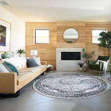 Dining table can be made to any length, width or height and are available in both traditional and reclaimed woods. How To Style Round Rugs In The Dining Room Bedroom And Living Room Living Room Rug Placement Round Carpet Living Room Round Rug Living Room