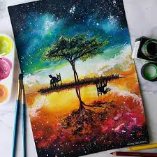 Plenty Of Color In Paintings And Drawings Nature Art Painting Art Drawings Beautiful Painting Art Projects