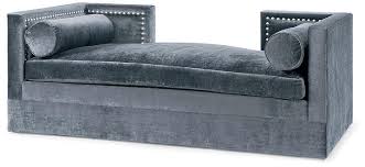 Velvet Gray Silver Nailhead Daybed Goplus metal daybed twin bed frame stable steel slats platform base bed sofa livingroom. velvet gray silver nailhead daybed