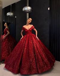 Off Shoulder Red Sparkly Ball Gown Cheap Long Evening Prom Dresses Cheap Custom Sweet 16 Dresses 18530 Ball Dresses Red Ball Gowns Ball Gowns Prom