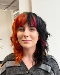Allison | Summer sunset✨ • • Brooke gave me creative freedom on their split dye  wolf cut, which turned out so killer! This was a special effects... |  Instagram