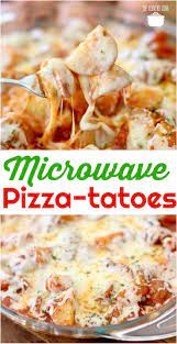 Easy Microwave Pizza Potatoes Recipe Microwave Cooking Recipes Easy Microwave Recipes Microwave Pizza