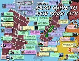 New York City S Guide To Pop Culture Landmarks New York City Map Map Of New York New York Travel