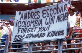 Andres escobar's assassination shocked the world when he was gunned down by a gangland figure ten days after scoring an own goal against the us in the tournament hosted by america. 1994 Escobar Killed Because He Mistakenly Scored An Own Goal History Info