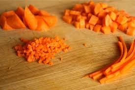 In traditional french cuisine, matchsticks cut from vegetables such as carrots are known as peel the carrots and cut into 8cm lengths. Knife Skills How To Cut Carrots Serious Eats