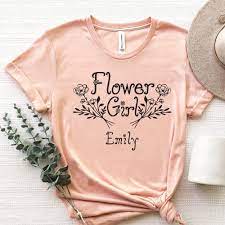 Custom Flower Girl Shirt Be My Flower Girl Outfit Wedding - Etsy